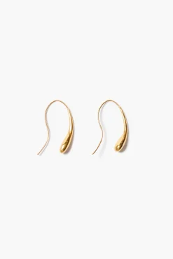 Serpentine Earrings Yellow Gold